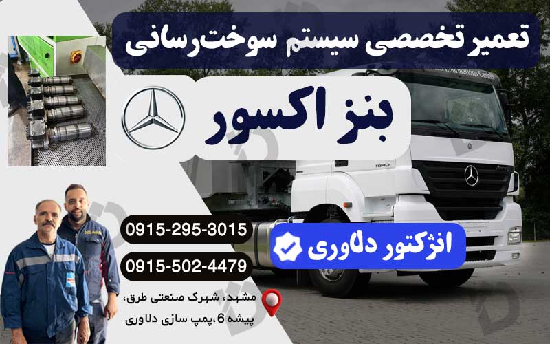Benz Axor injector parts and repair - injectorDelavari